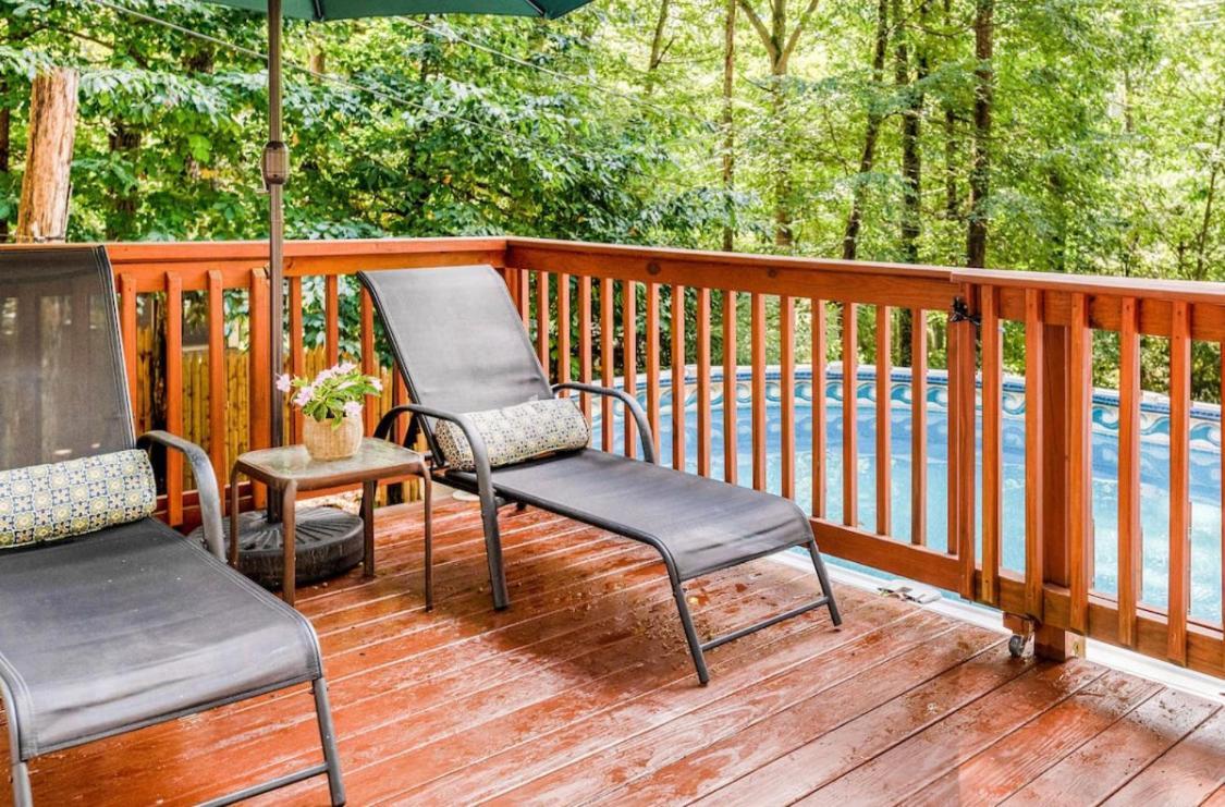 Pocono Cabin With Private Pool At Shawnee Mtn East Stroudsburg Exteriör bild